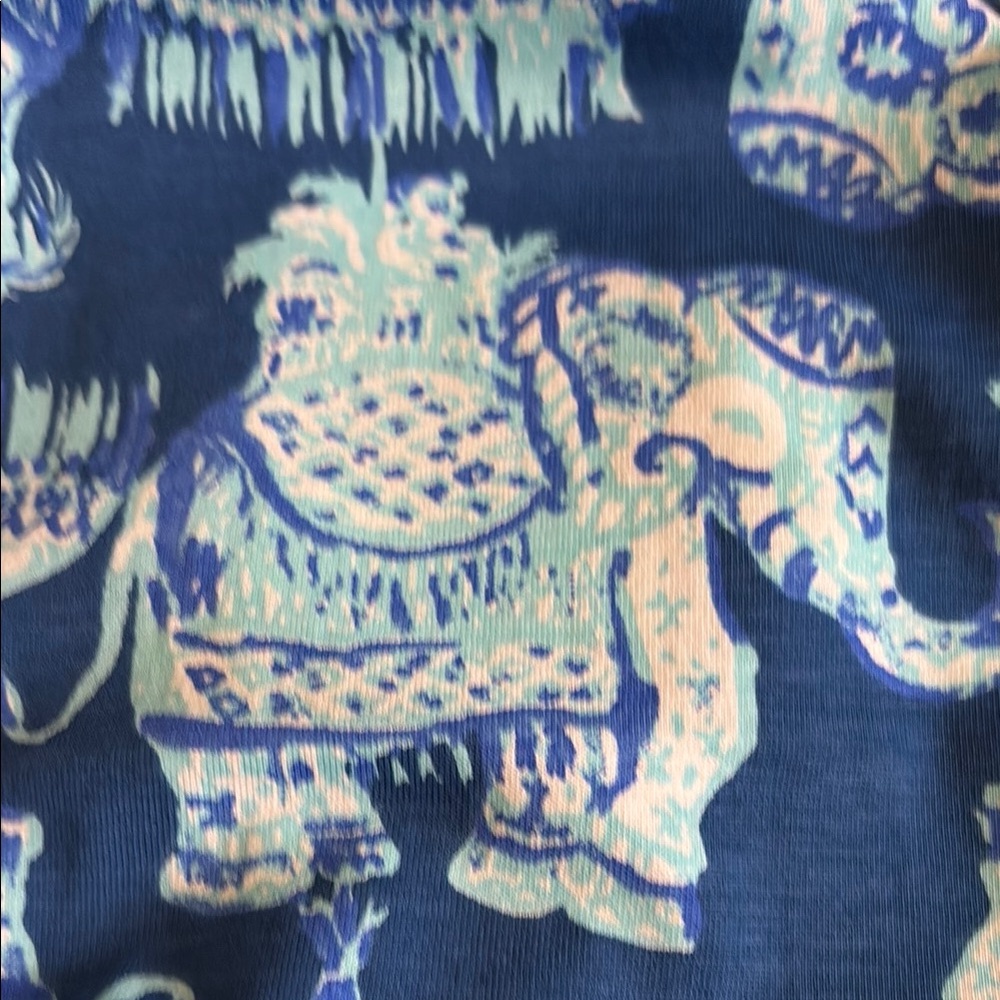 Lilly Pulitzer Blue Elephant Print Dress - Picture 5 of 6
